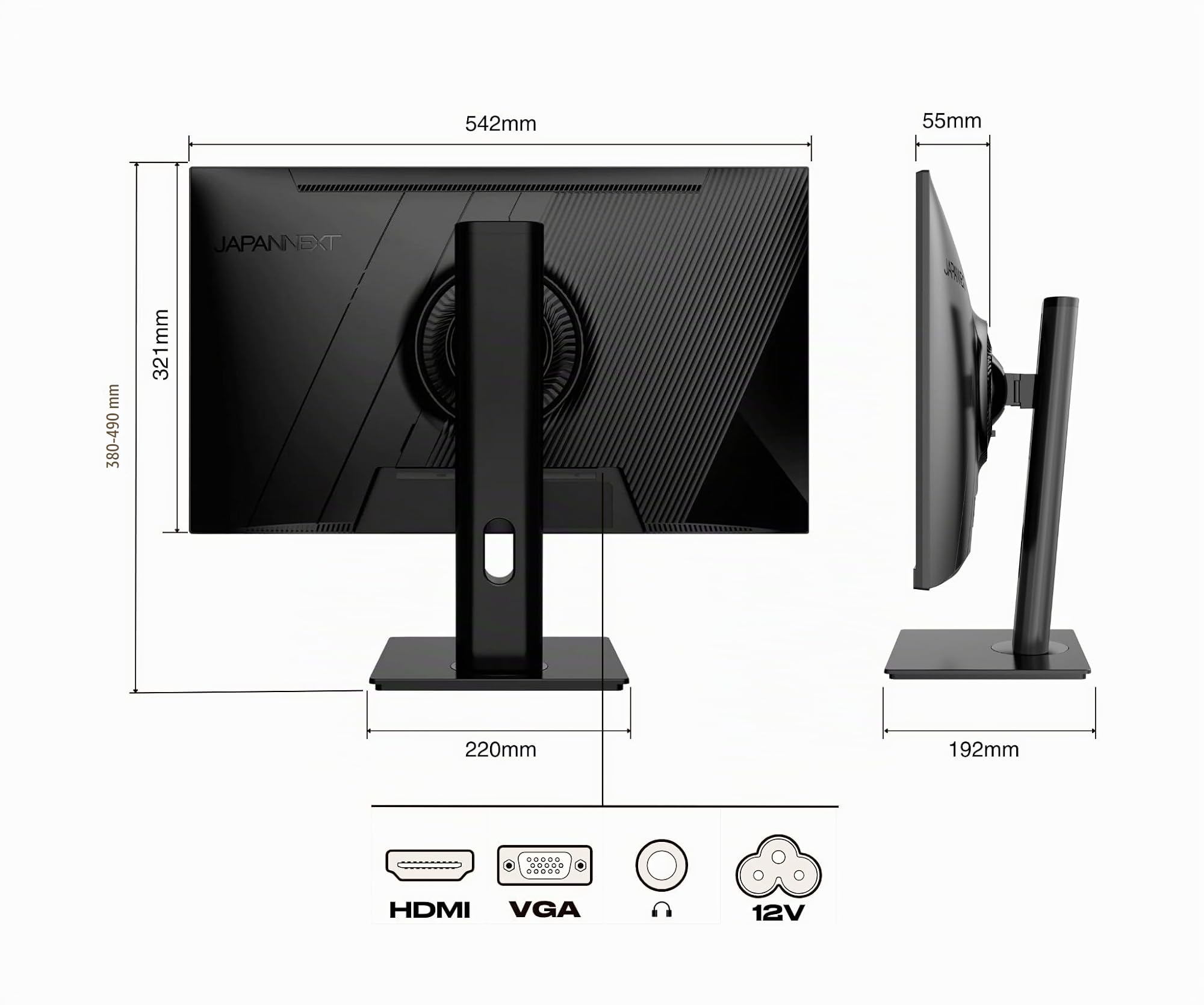 JAPANNEXT Monitor 23.8" IPS Full HD (1920x1080) HDR | Carga a través de USB-C (65W) Altura e inclinación ajustable(HSP) Altavoces integrados | G-Sync/FreeSync | Garantía de 3 años | JN-IPS2382FHDR-HSP | HDR | Carga a través de USB-C (65W) Altura e inclina