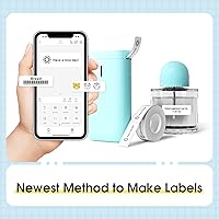 Vista 2 de NIIMBOT Label Maker Machine D11 Label Printer Tape Included Portable Wireless Connection Multiple Templates Available for Phone Easy to Use Office