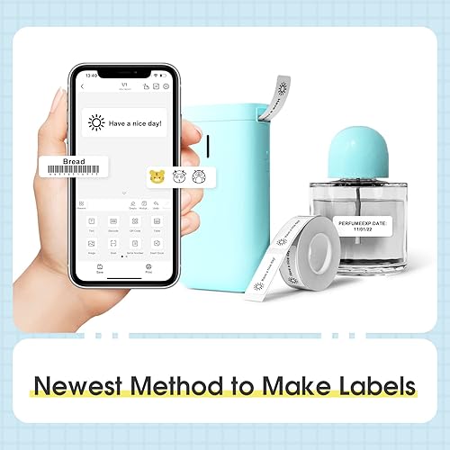 Miniatura 2 de NIIMBOT Label Maker Machine D11 Label Printer Tape Included Portable Wireless Connection Multiple Templates Available for Phone Easy to Use Office