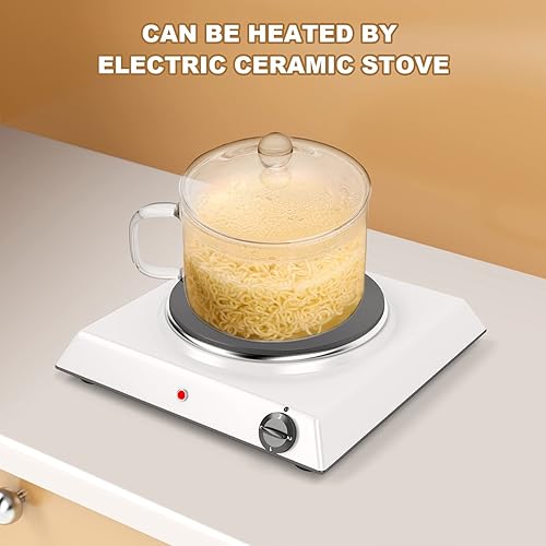 Miniatura 4 de DOITOOL Cacerola de vidrio con tapa, transparente para cocinar en la estufa, cacerola de cocción de vidrio con mango lateral para fideos de pasta,