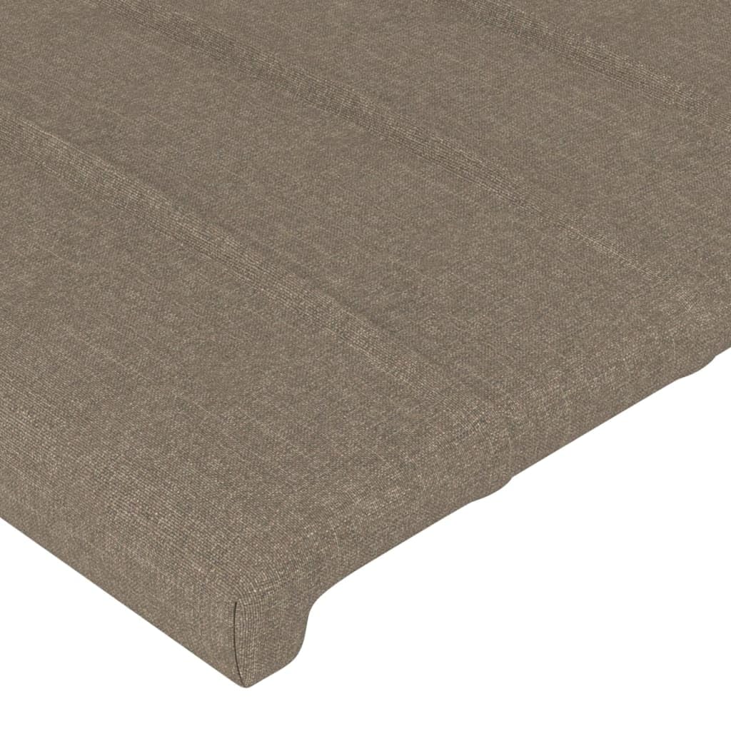 vidaXL Cabeceros Tela Gris Taupe 160x5x78/88 cm