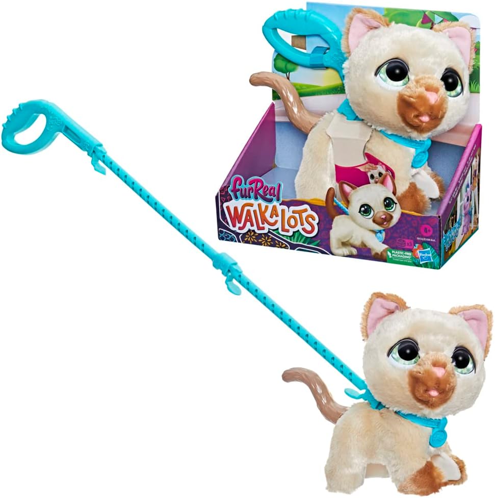 Walkalots Big Wags Walking Kitty Toy for Kids Ages 4+, Features Sounds and Reactions, Interactive Toys for 4 Year Old Girls & Boys