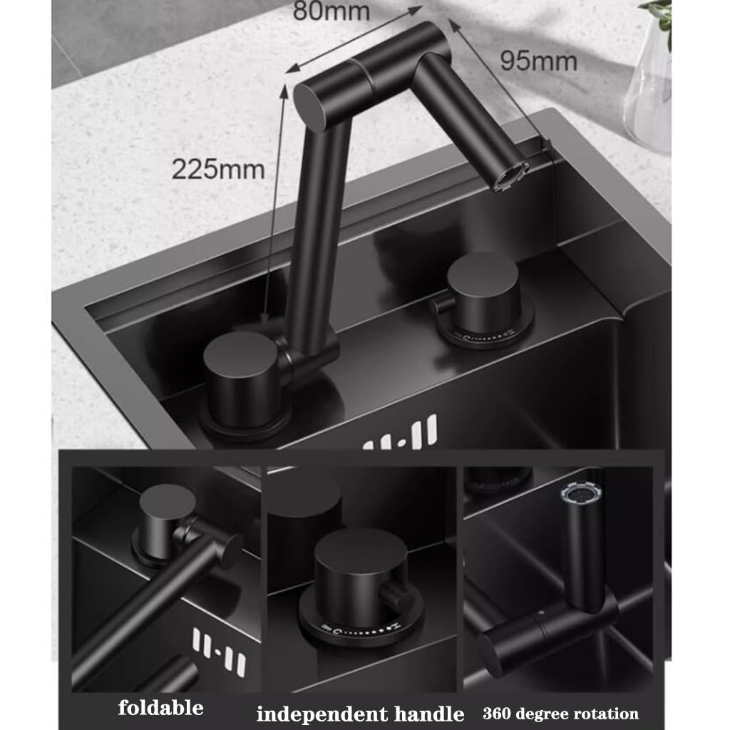 Dioche évier De Bar Évier De Cuisine Dissimulé à Un Bol En Acier Inoxydable à Filetage G1/2in