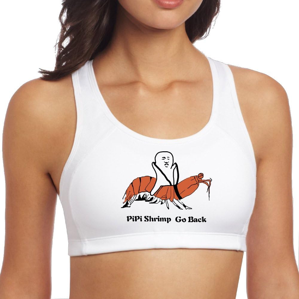 OneBer Women's PiPi Shrimp Go Back Yoga Sports Bra
