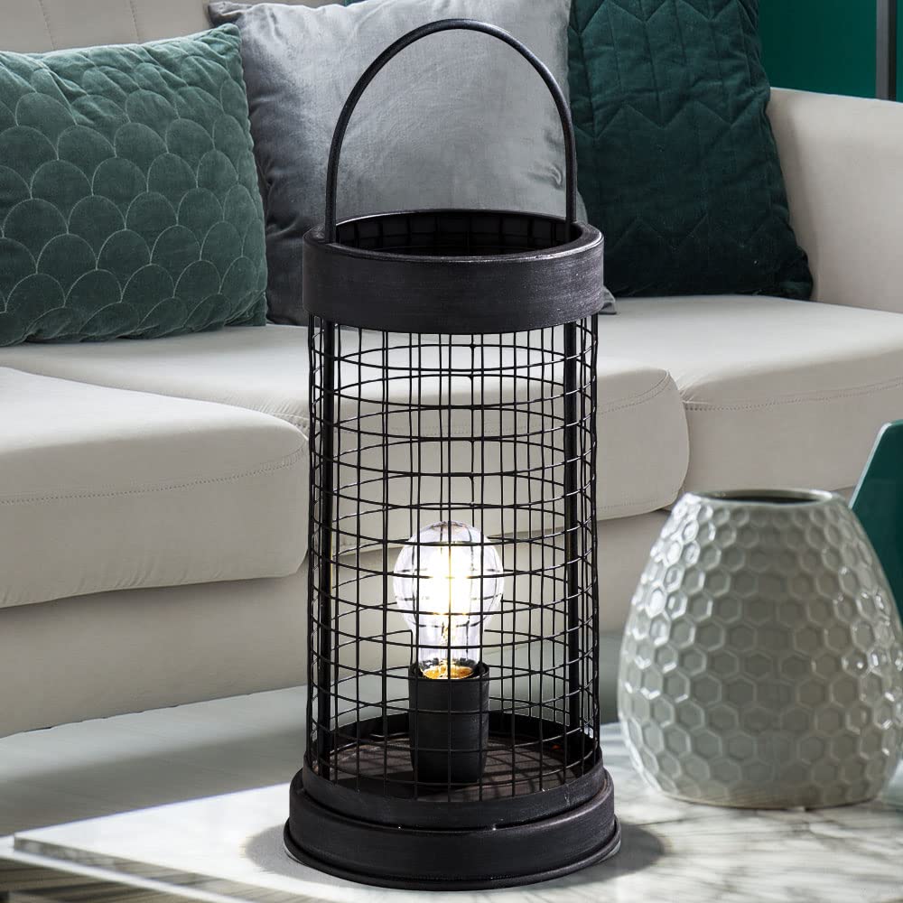 Smart Home Gitter Retro Tisch Leuchte dimmbar App Sprach Steuerung im Set inkl. RGB LED Leuchtmittel