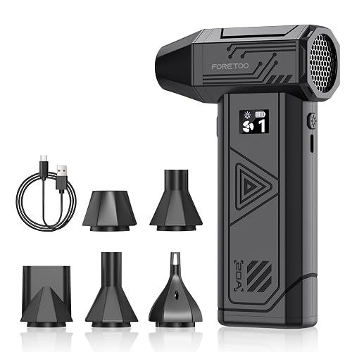 Foretoo Compressed Air Duster 130000RPM LED Display