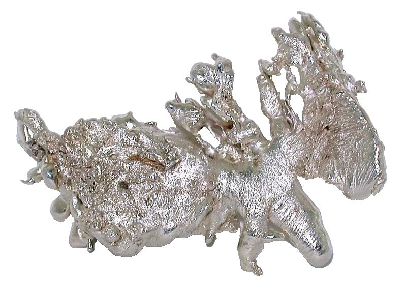 91.8 Gram 3.23 Ounce 2 3/4 x 2 x3/5 Inch Casted Silver Nugget EBS1373P/5125