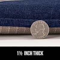 Vista 7 de GORILLA GRIP Slip Resistant Tufted Chair Cushions, No Ties Required, Memory Foam Pads for Dining Room Kitchen Table, Office, Rocking Chairs, Plush