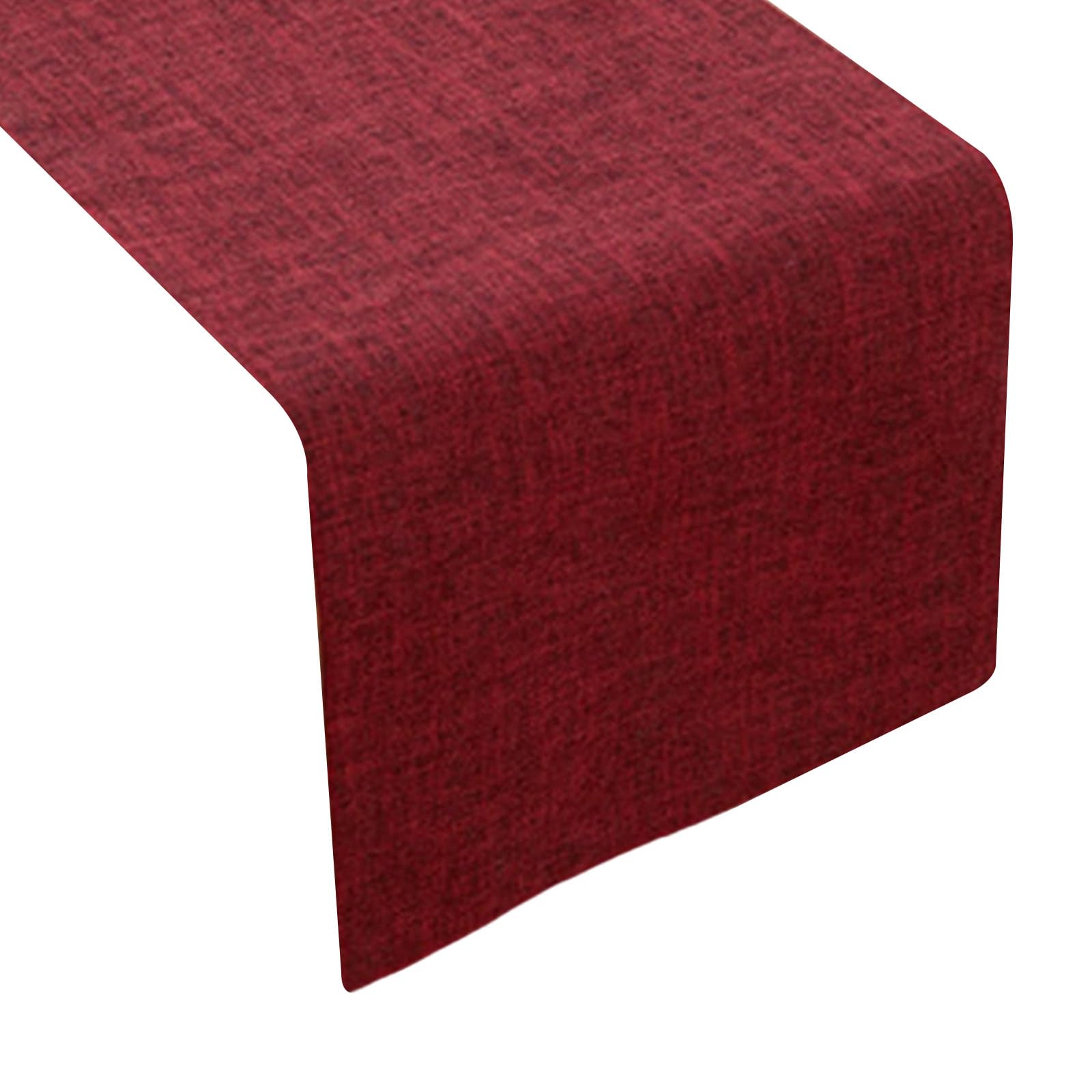 NVOQILIN Color Stable Polyester Table Runner Not Slip Mutter Stainproof Substance for Holiday Dinner Party Decorations Fold Complimentary Table Runner