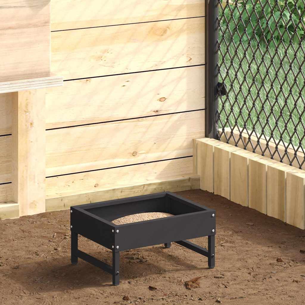 Mangiatoia per uccelli in acciaio laminato a freddo, 34 x 26 x 16 cm, resistente alle intemperie, con supporto per spiedini, per interni ed esterni, ideale come mangiatoia automatica