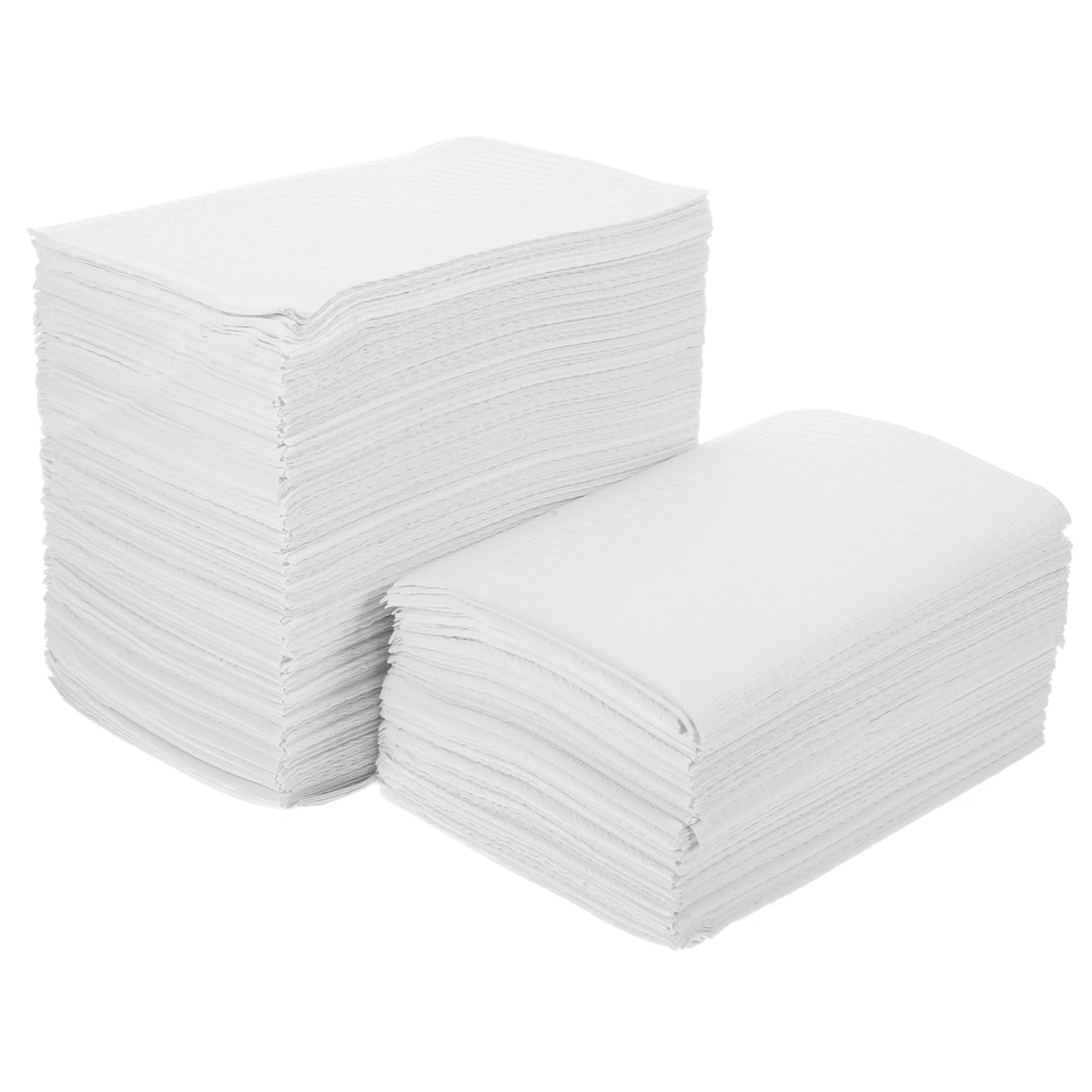Tappetino Manicure Monouso 125 Pezzi in Polpa Bianco | Protezione del Piano, per Casa e Studi Odontoiatrici, Formato Pratico per Unghie