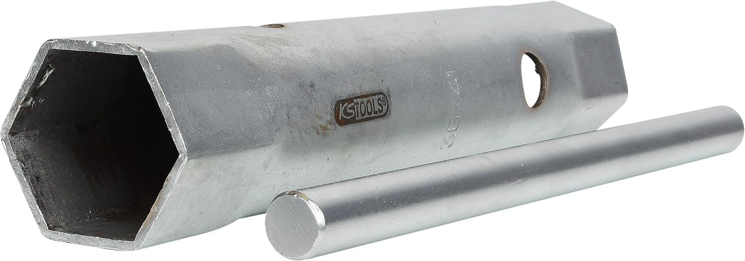 KS TOOLS 518.0884 Clé à tube droite, 36 x 41 mm, Chromé Satiné