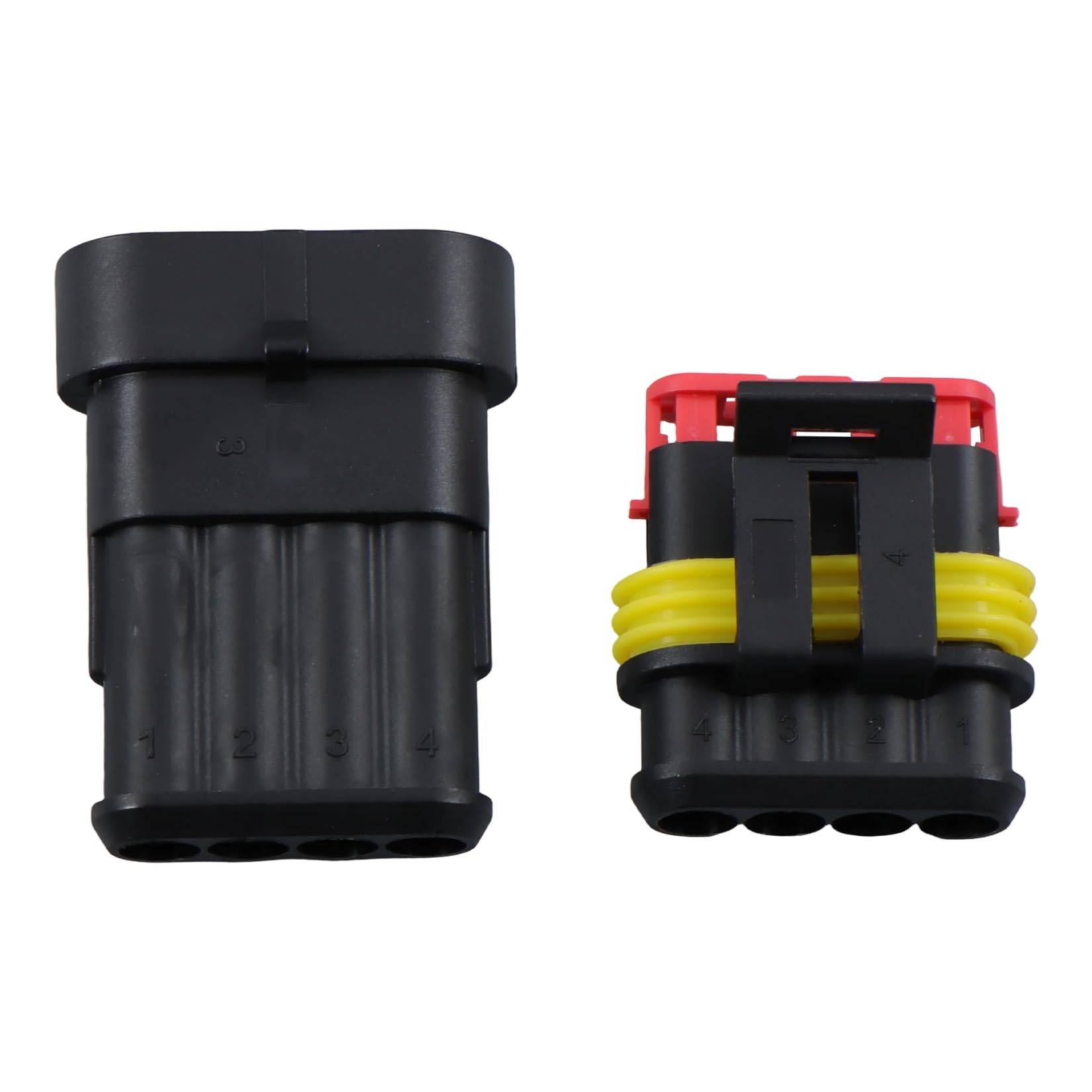 findmall Kit di 800 connettori elettrici da 1 a 6 pin, per cavi da 16 a 22 AWG | con spina, terminale e guarnizione, per cablaggio auto, camion, marina, moto
