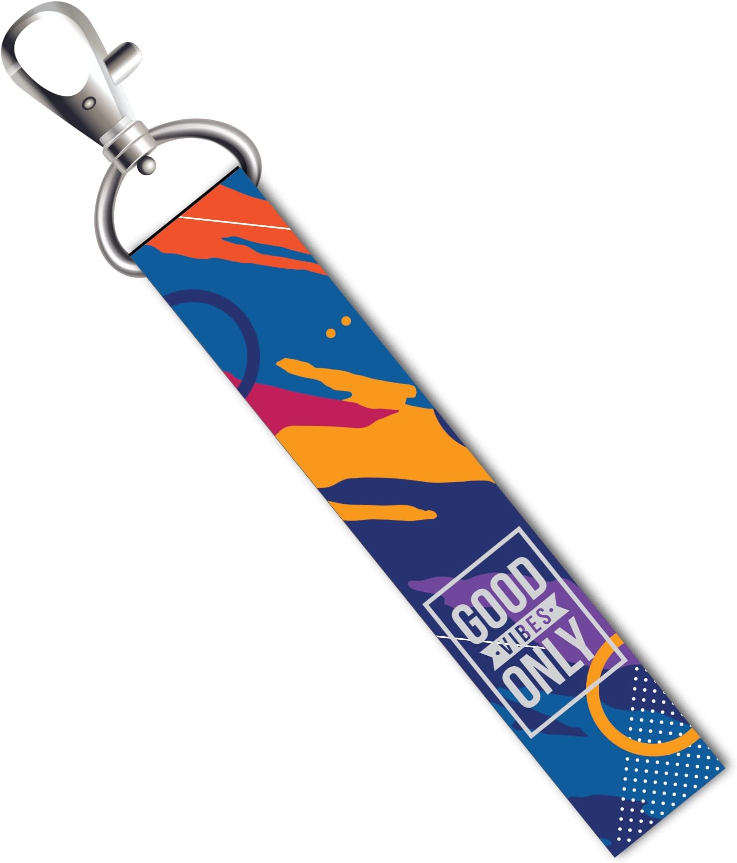 ISEE 360ISEE 360® Goods Vibes Only Quotes Lanyard Tag with Swivel Lobster for Luggage Bags Backpack Travelers Students Worker L X H 5 X 0.8 INCH
