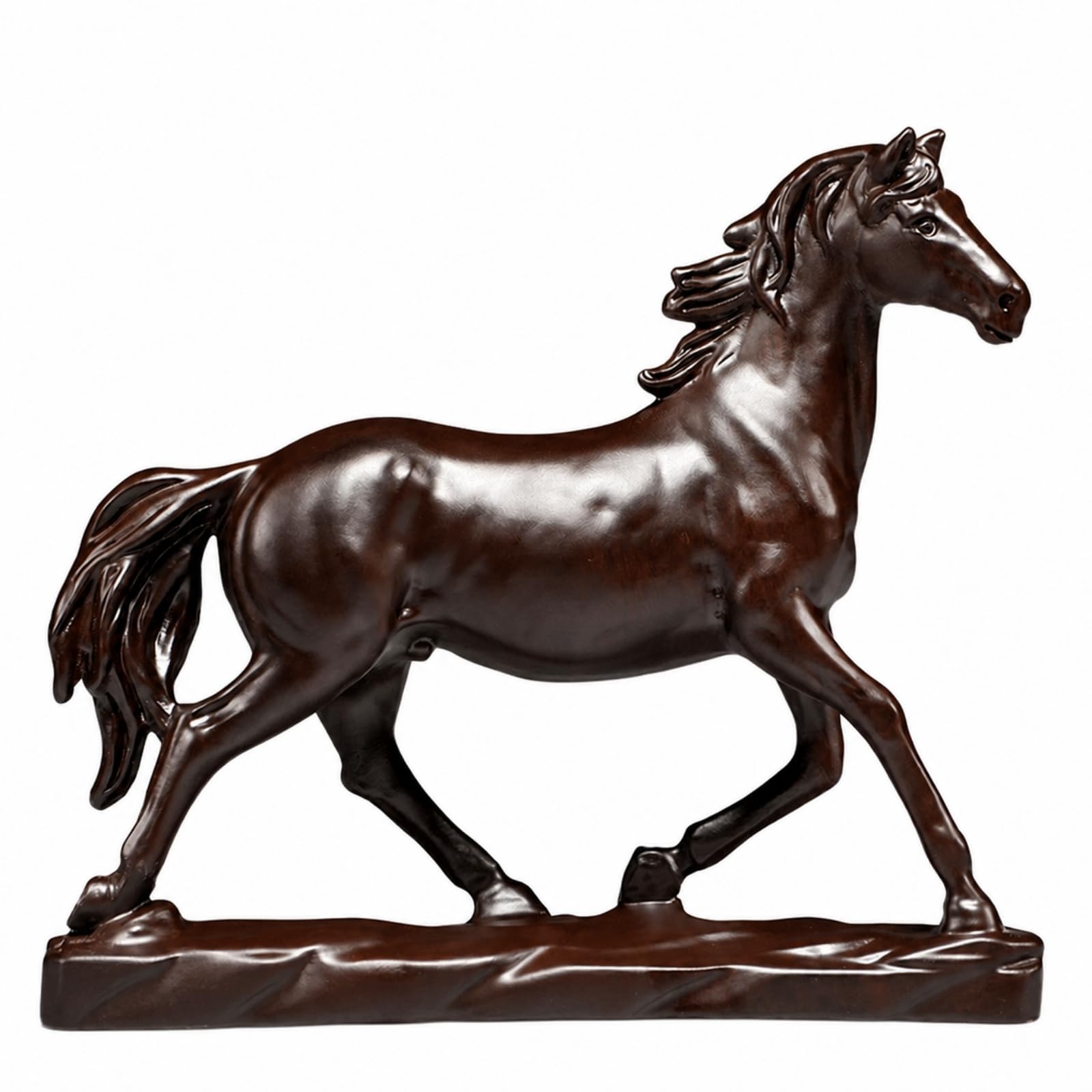 Colcolo Statuetta di per Soggiorno | Finitura Scura brillante, Scultura di, Tradizionale, ngresso, 40 Cm