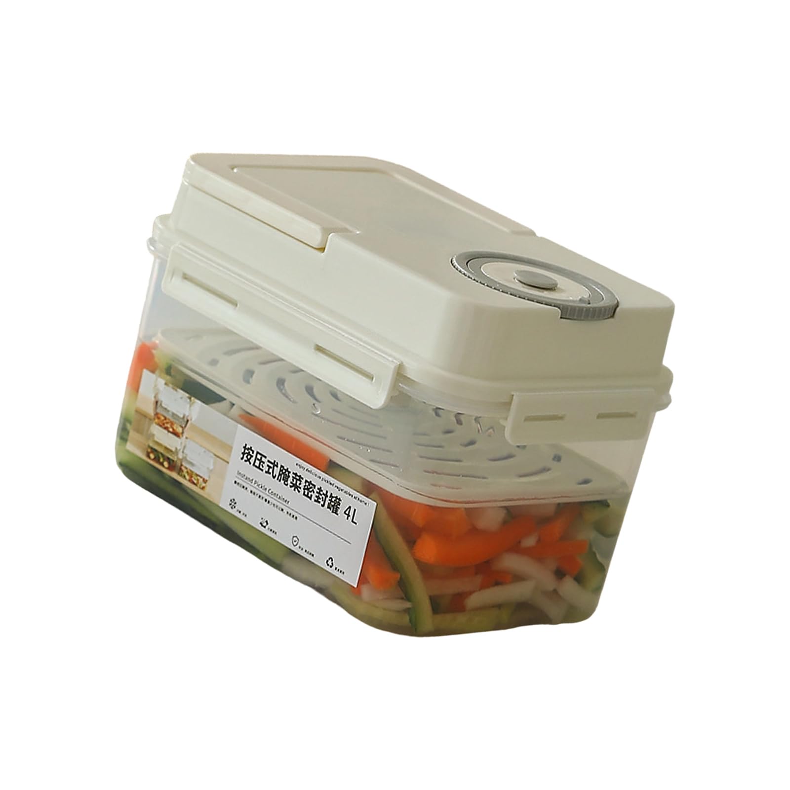 yanzunlrn Practical Press Top Vegetable Fermenter Crafted From Materials Press Seal Pickle Container