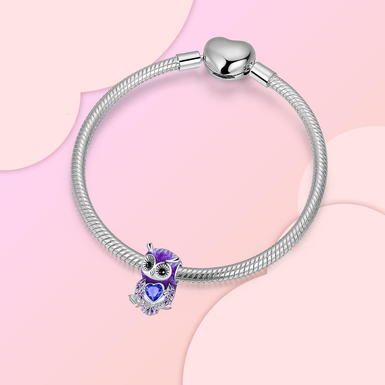 Damen Charm Anhänger für Armband 925 Sterling Silber Charm Bead Pendant für Europäische Armbänder und Halsketten