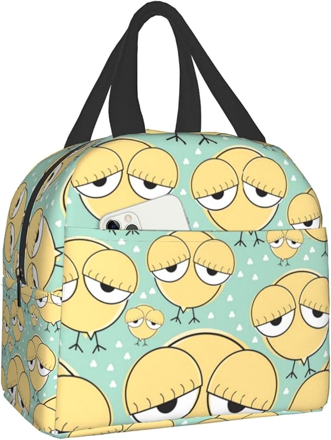 Amazon Co Jp ランチバッグ お弁当バッグ 保冷バッグ お弁当袋 大きな目 かわいい チキン柄 ひよこちゃん 手提げ お弁当入れ ミニトートバッグ 弁当箱 断熱アルミシート ファスナ付き 丸洗い 保冷 保温 通勤 通学 ピクニック 遠足 男女兼用 ホーム キッチン