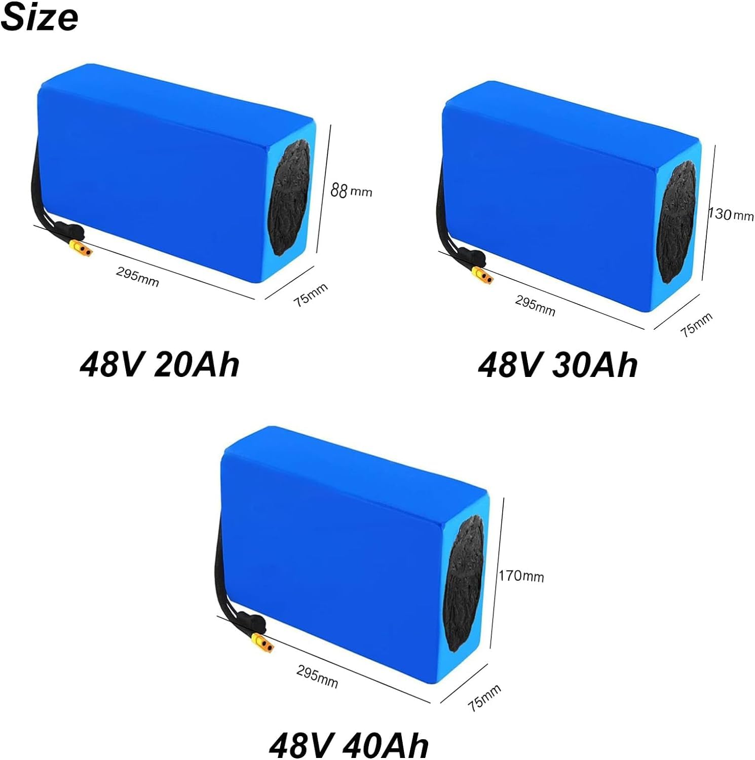 Amazon.co.jp: 48Vリチウムバッテリー、20Ah 30Ah 40Ahリチウム