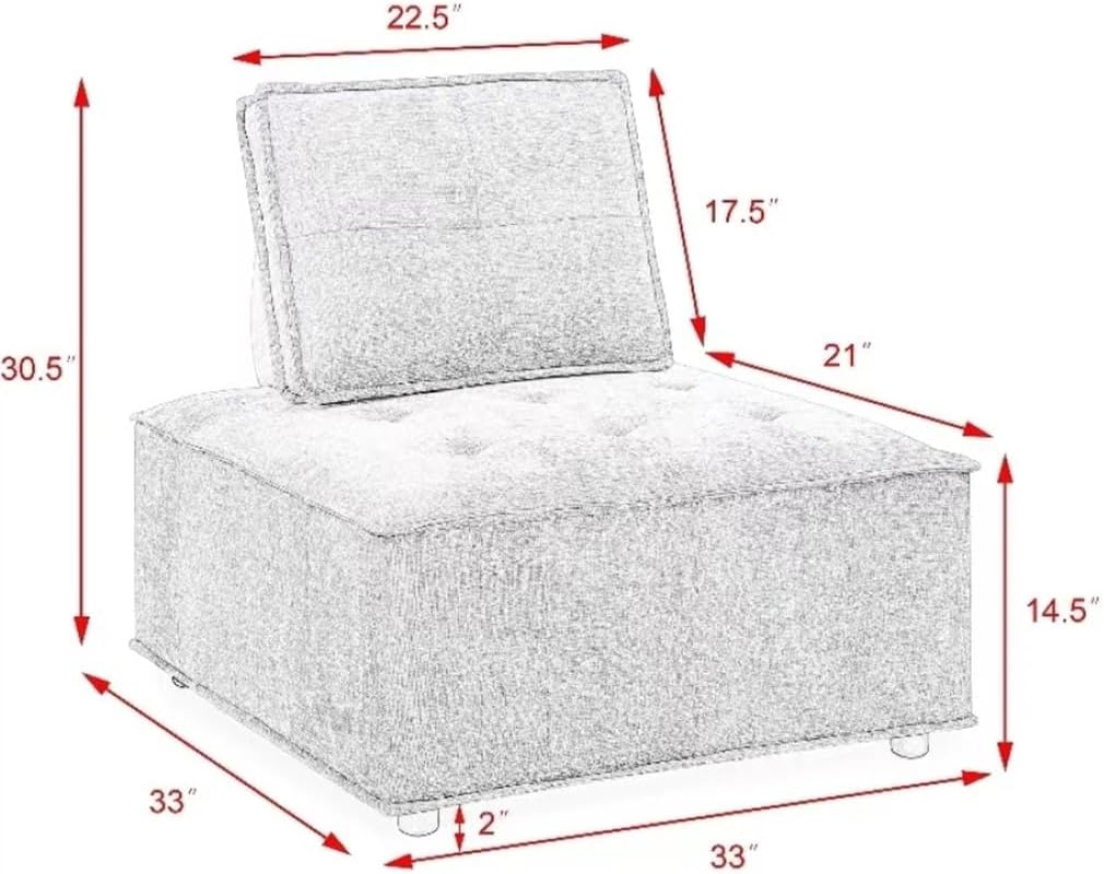 L-Shape Sofa,Living Room Modular Sectional,Soft Chenille,Comfortable Couch for Use,White