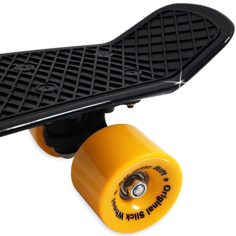 Deuba Skateboard Retro Planche à roulettes Design Sport Glisse Urbaine Violet Gris