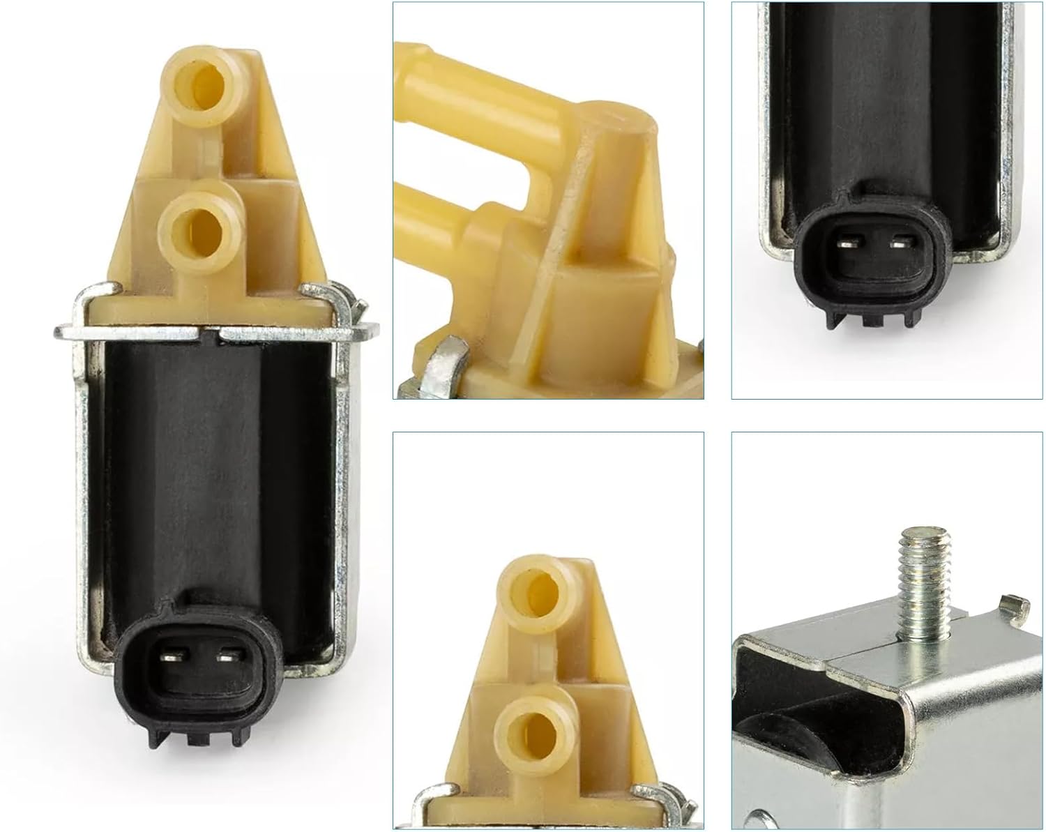 Solenoid Valve K5T48471 2 Pins Compatible with Nissan K12 Compatible with Mercury Outboard 30-60hp Replace OEM K005T48471 25341095 877805T