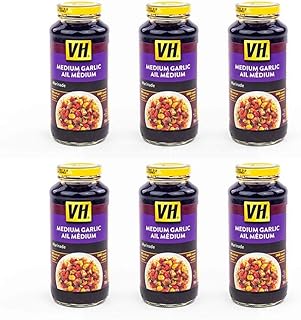 VH Medium Garlic Marinade Cooking Sauce, 341mL/11.5oz, 6 Jars {Imported from Canada}