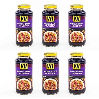VH Medium Garlic Marinade Cooking Sauce, 341mL/11.5oz, 6 Jars {Imported from Canada}