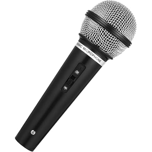 Toy Microphone Prop Play Plastic Mics Simulate Speech Microphone Props for Karaoke Fun or Costume Prop