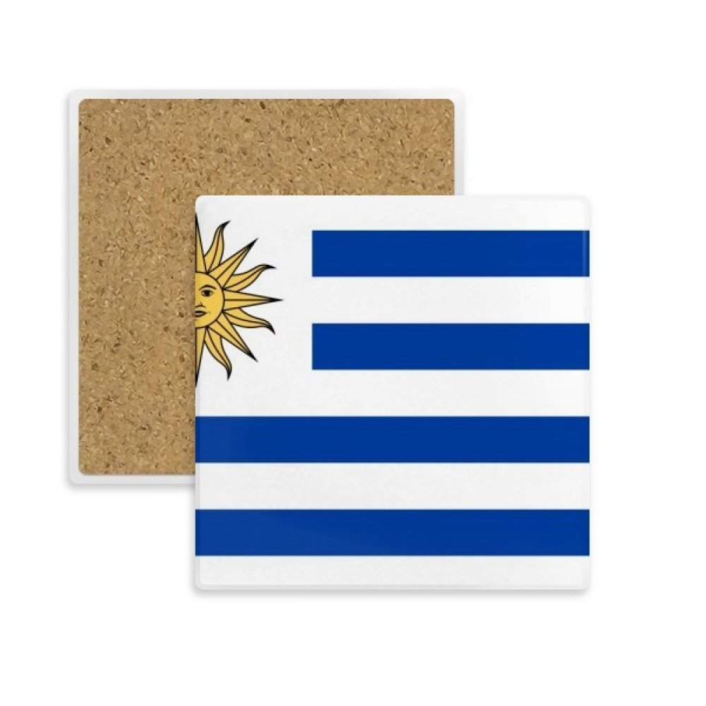Coaster Uruguay anti-tache sous-verre pierre absorbante boisson