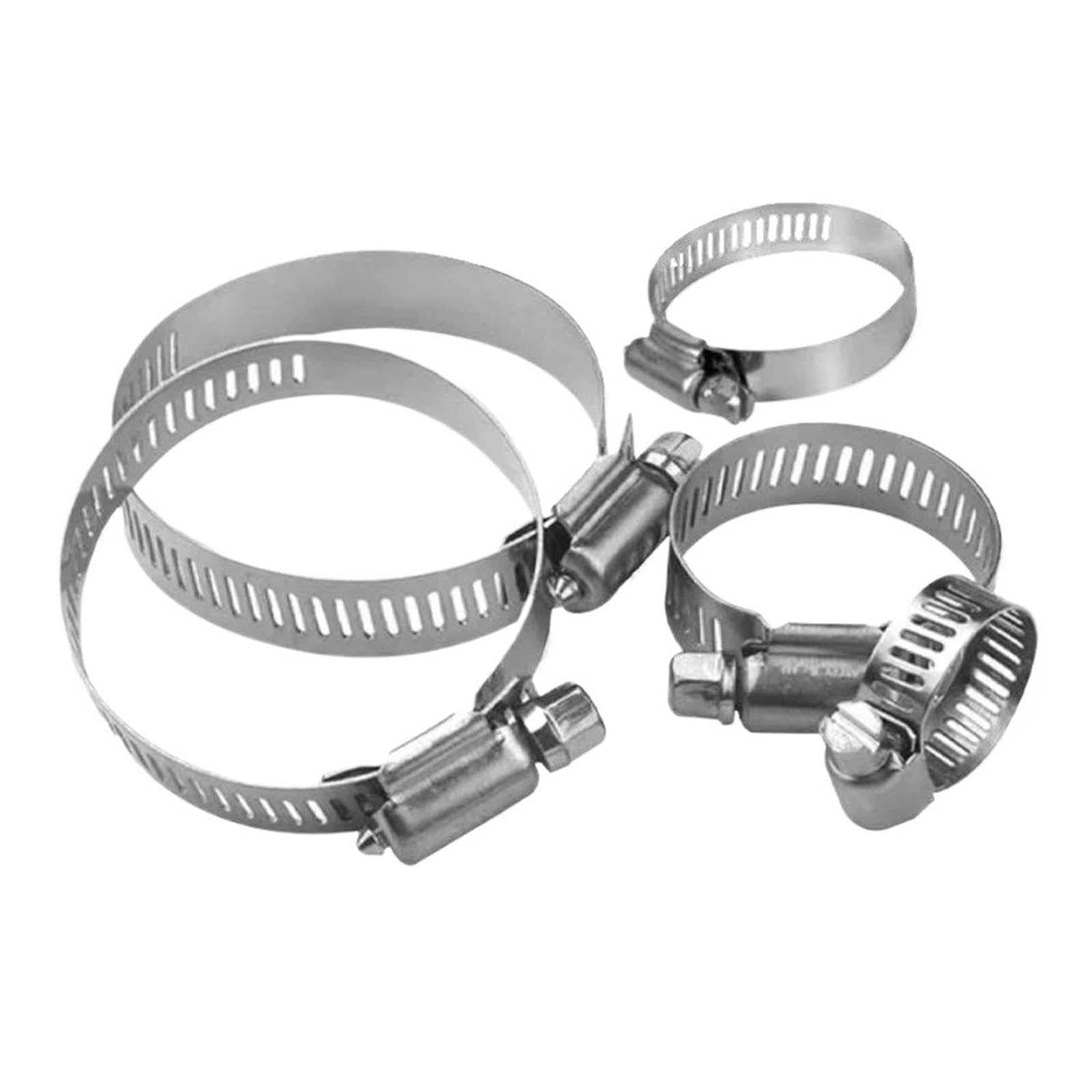 Fascette stringitubo da 5 pezzi da 8-100 mm in acciaio inossidabile 304