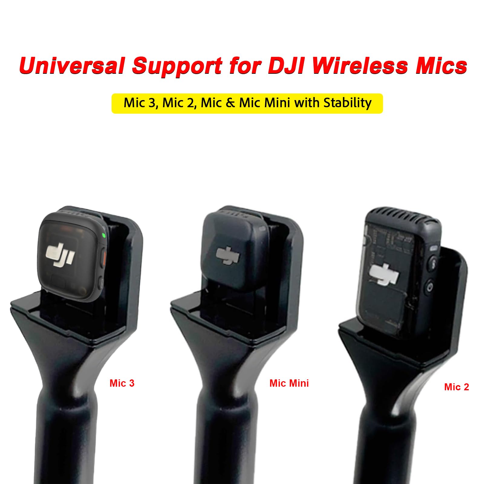 Amazon.com: Stand Holder Mic Flag for DJI Mic 1/2/3/Mini/Rode