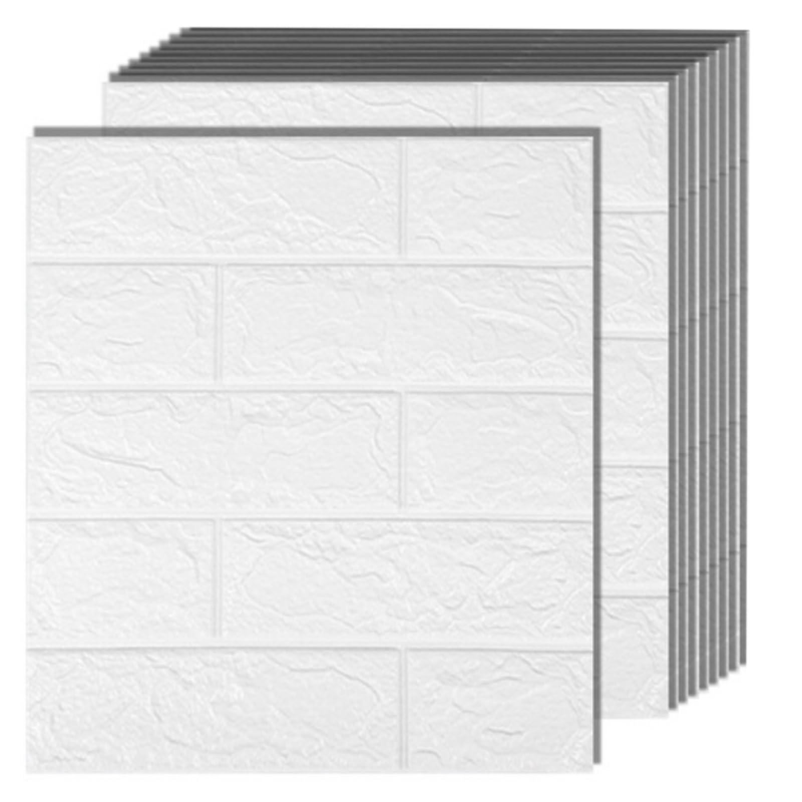 Amazon | SIUHNZM 3D 壁紙シール 40枚 38.5x35cm 壁紙の上から張る壁紙 