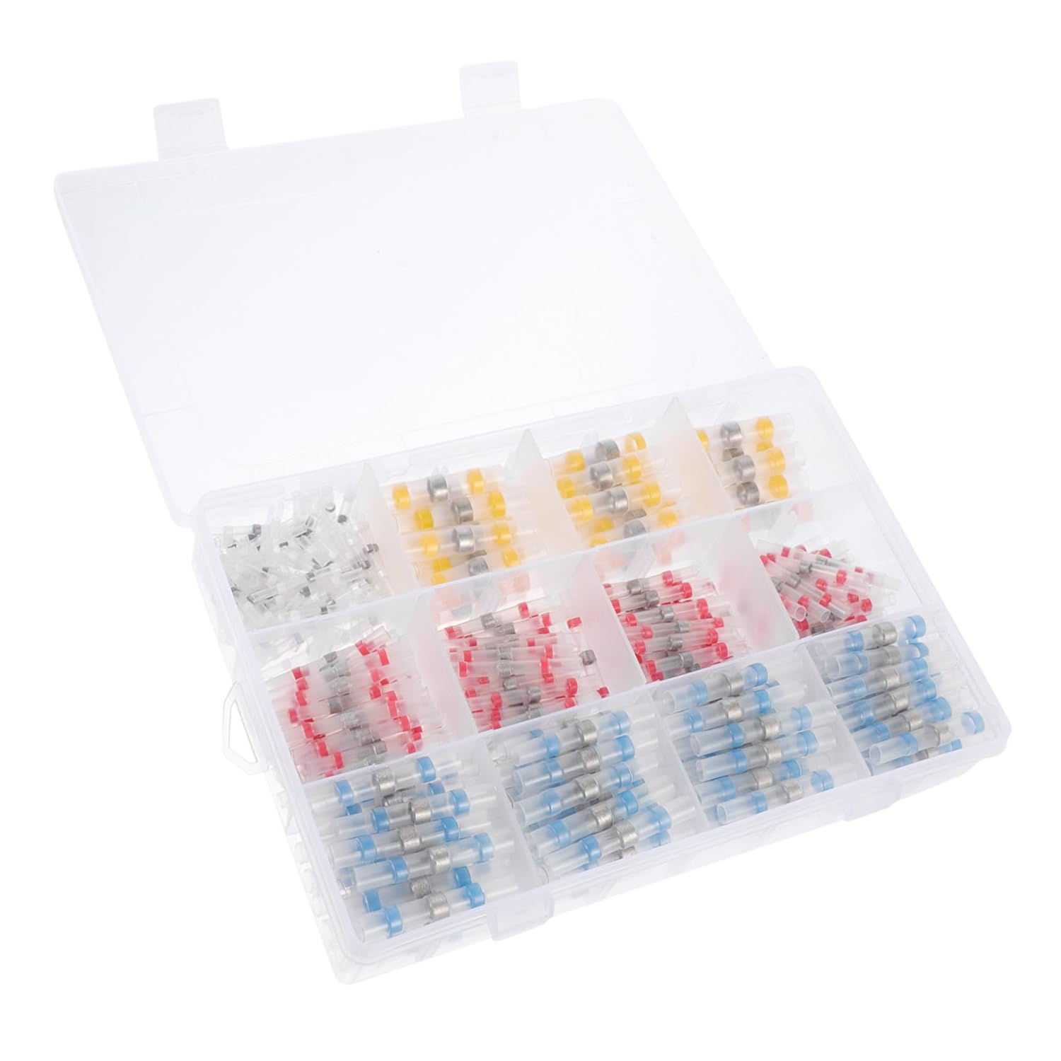 STOBAZA 400pcs Waterproof Heat Shrink Solder Seal Wire Butt Connectors Insulated Electrical Terminals for Car and Boat