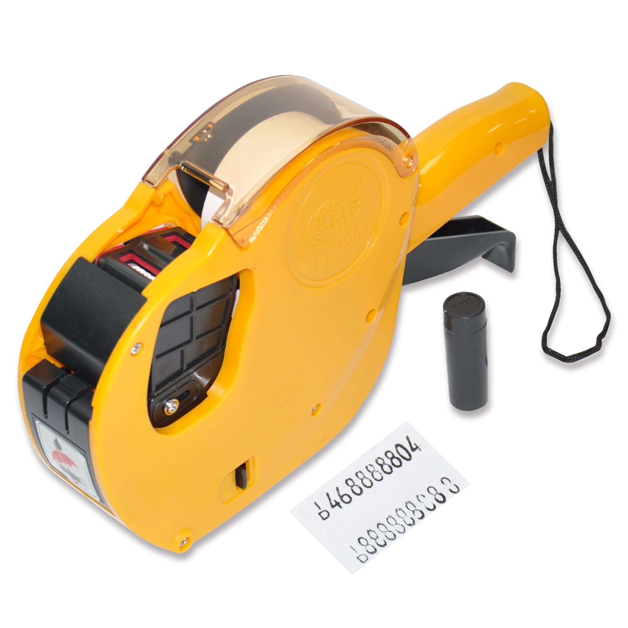 FIS FSPX04YL 2 Line Printing Price and Date Label Machine, Yellow