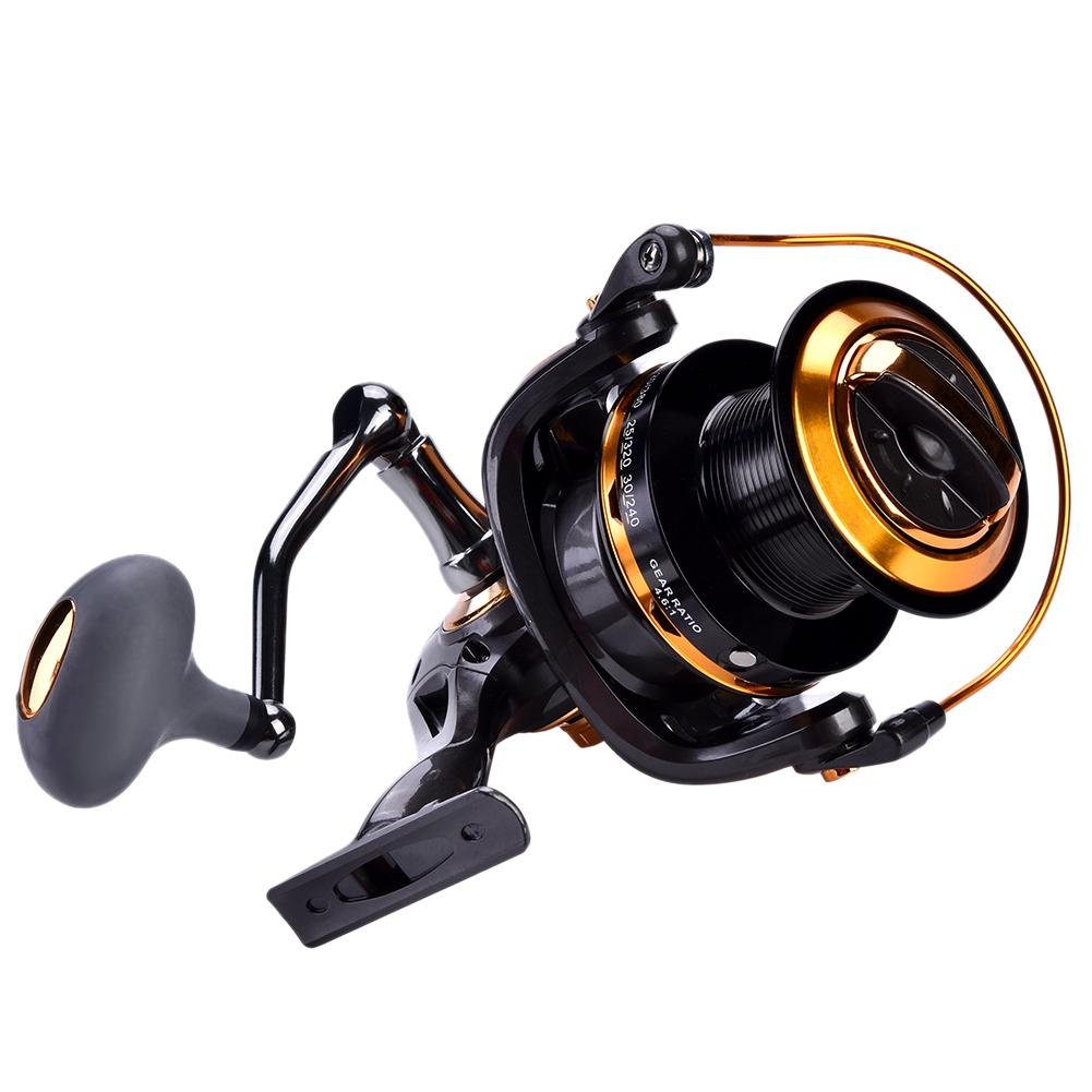 Dilwe Kołowrotek spinningowy 12 + 1 BB High Speed metaliczny odlew gładki kołowrotek spinningowy do łowienia słodkowodnych (11000)