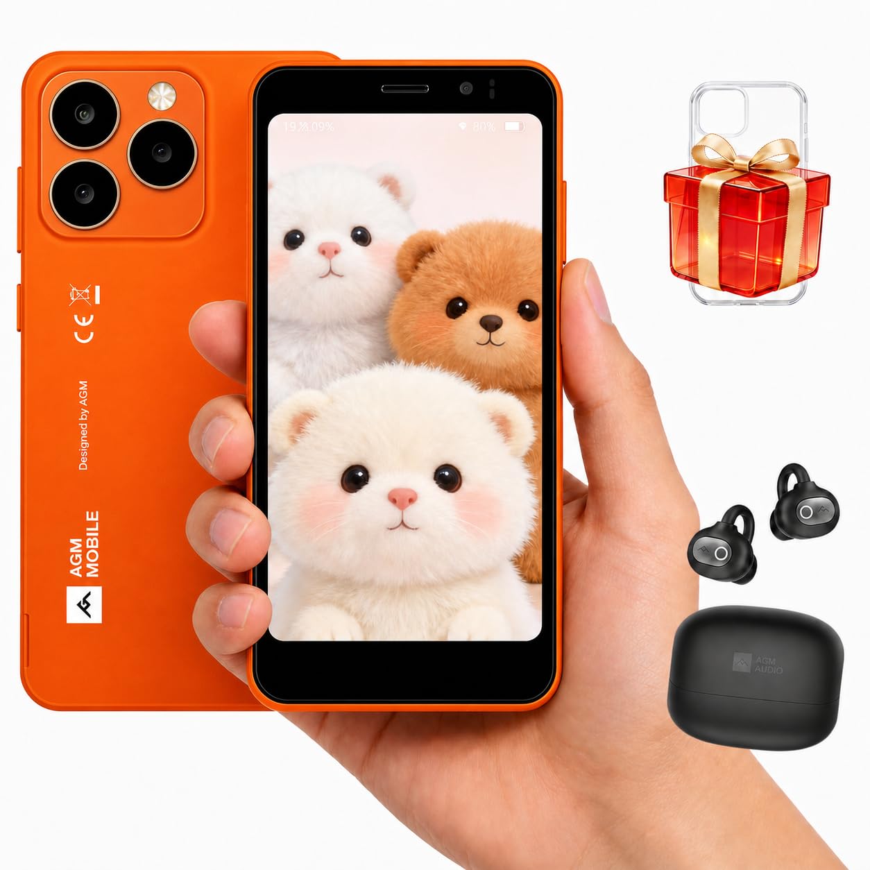 AGM Note N2 Smartphone Android 16 GO + OpenBuds 1 Auriculares Inalámbricos