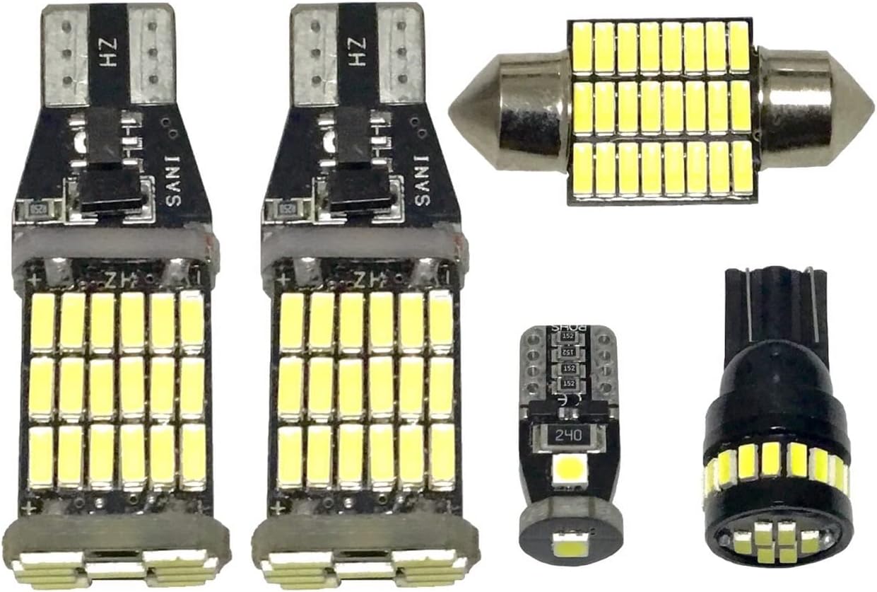 Amecanjapan S321 331系 アトレーワゴン Led仕様車 純正球交換用 T10 Led ルームランプ 5点セット 室内灯 車内灯 ウェッジ球 電球 ホワイト ナンバー灯 バックランプ オンラインショップ