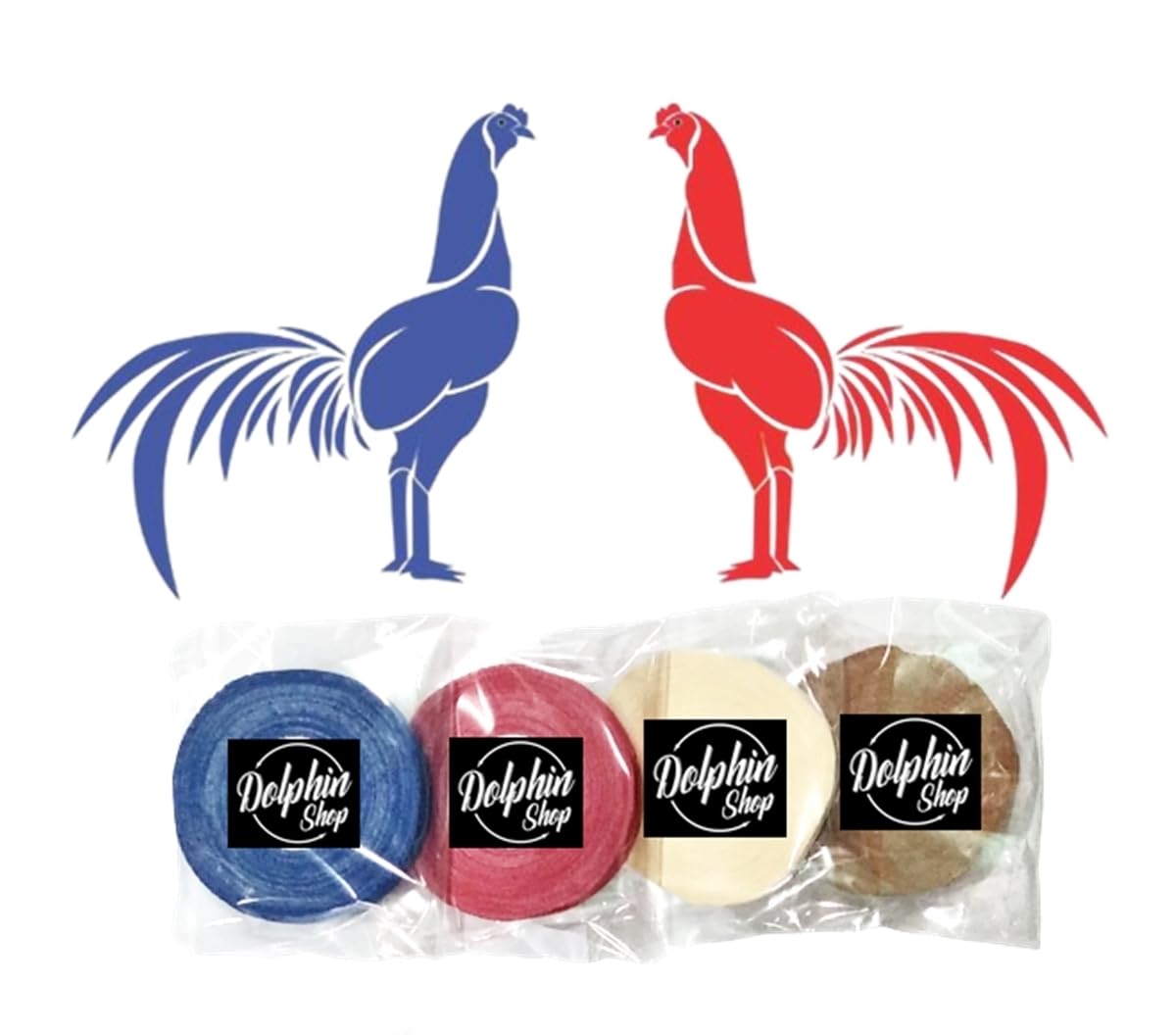 Dolphin Shop- Fabric Tapes for Rooster Gloves Poultry Botas para Gallos Breeding Chicken Supplies Prevent & Care Leg Long 10 Yard (RT4)