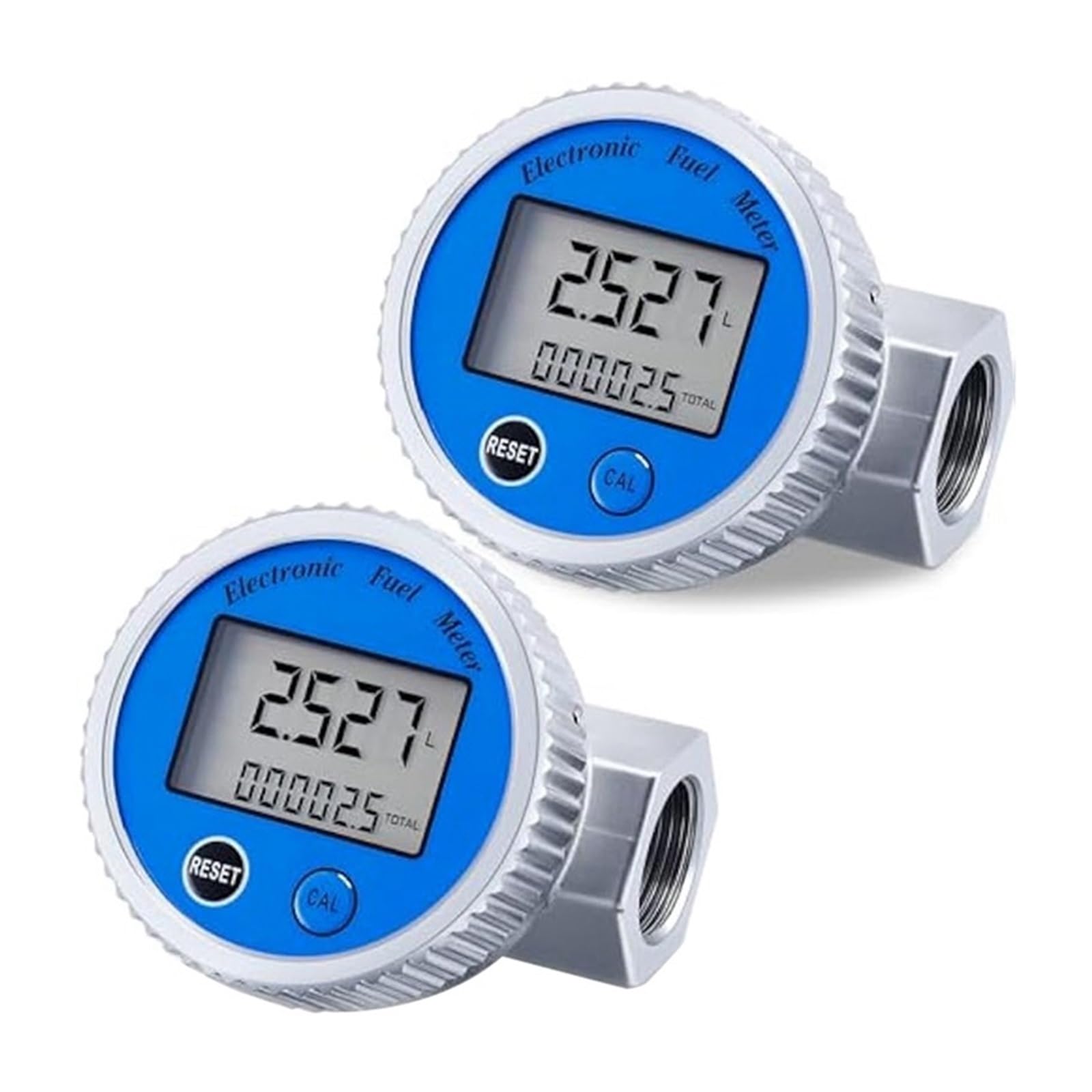 Medidor de Flujo de Agua Contador de Agua Digital, Medidor De Flujo Digital De 2 Piezas, Medidor De Flujo De Agua Con Rosca NPT De 1 Pulgada, Medidor De Combustible, Medidor De Flujo De Combustible Y