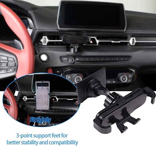 Miniatura 2 de HAPPYHORSE Soporte de teléfono especial para Toyota Supra 2019-2022 con salida de aire acondicionado para Toyota Supra