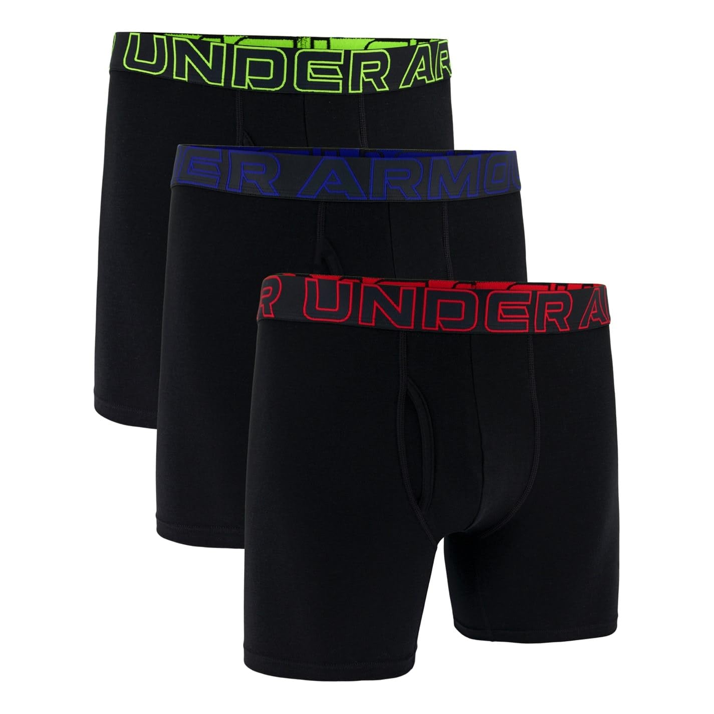 Under Armour Boxerjock® - Ropa interior de algodón para hombre y hombre, 15,24 cm, paquete de 3