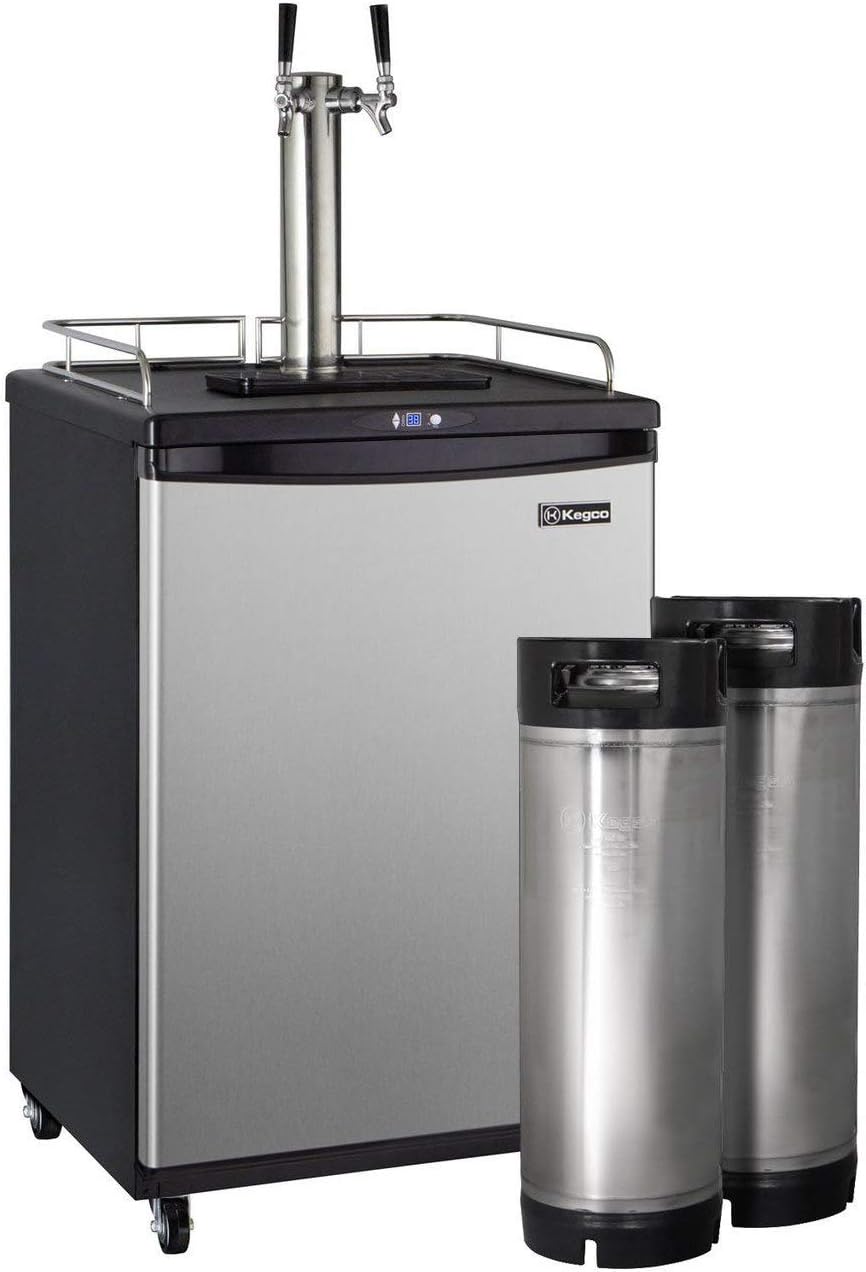 Kegco HBK163S-2K Keg Dispenser, Stainless Steel