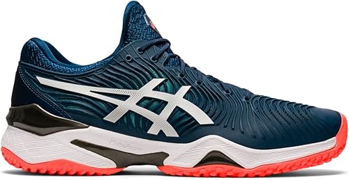 ASICS Tenis Court FlyteFoam 2 OC para hombre, 12.5, MAKO AzulBlanco, blanco, azul (Mako BlueWhite)