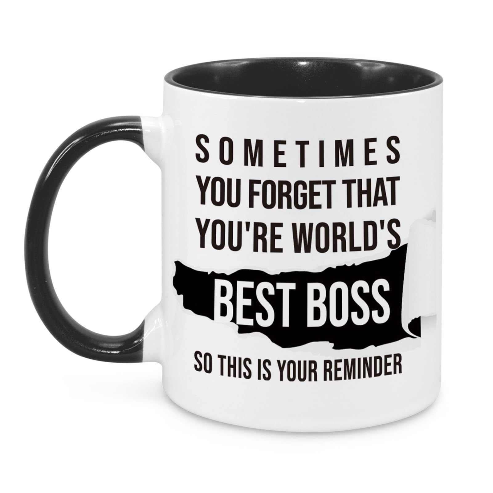 World's Best Boss Mug 11Oz the Office Mugs Gifts for Boss Coffee Mug, Bosses Day Gifts for Men Women Christmas Gift, Birthday Gift for Bosses Coffee Cup Microwave & Dishwasher Safe