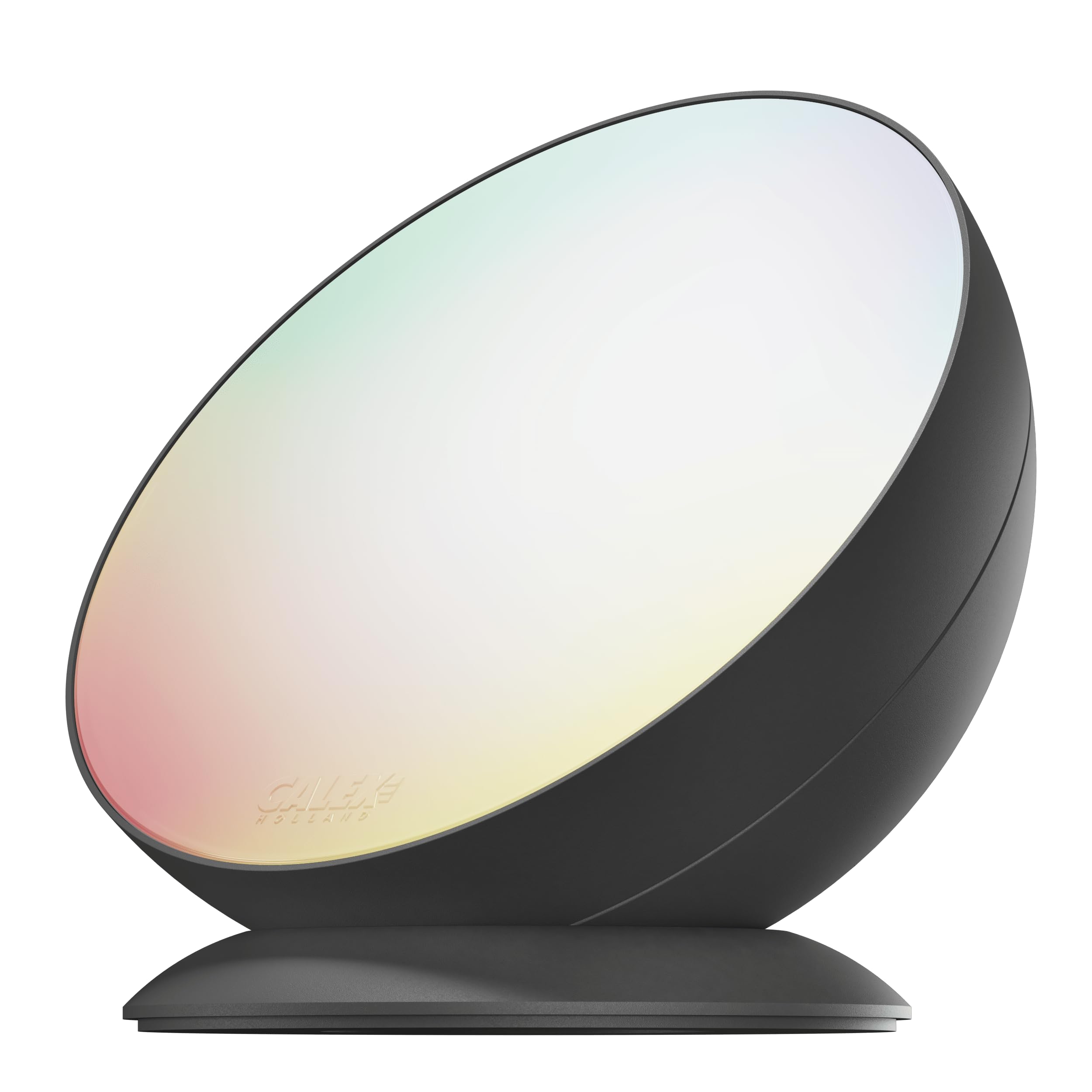 CALEX Smart LED Tischlampe, WiFi-Stimmungsleuchte, RGB-Farben und warmem weißem Licht, Schwarz