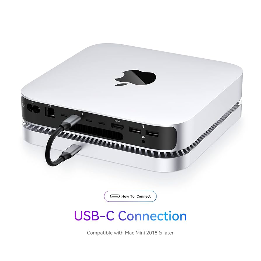 Amazon.com: RayCue Mac Hub & Stand with SSD - Type-C, USB