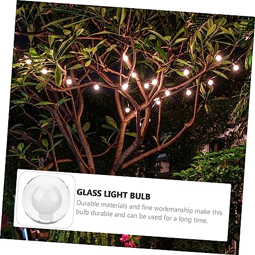 Image of Glass Lamp Shade Double Layers 3.14 Inch Clear Globe Replacement for Pendant Light Fixture Suitable for Home Decoration and Light Bulb Protection