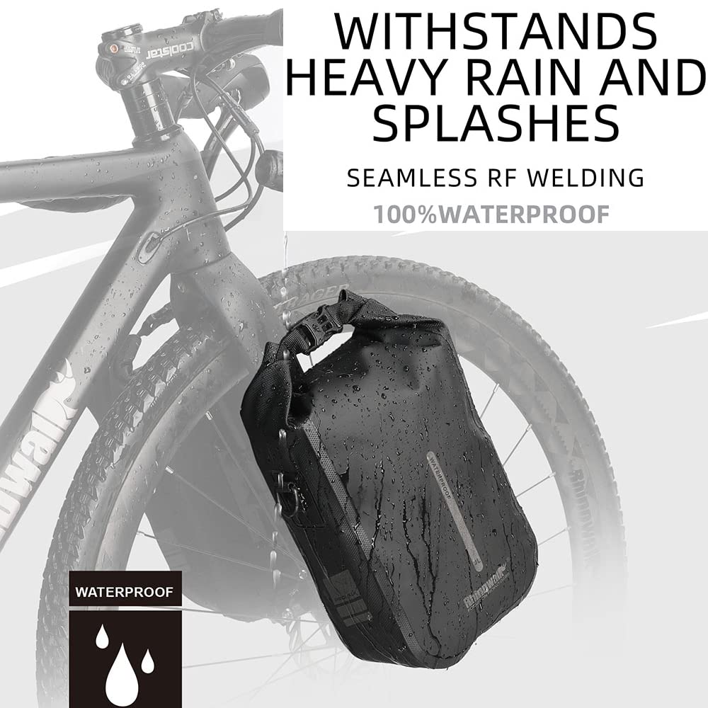 Bolsa para horquilla delantera de bicicleta de liberación rápida de 6L, bolsa impermeable para ciclismo, bolsa delantera para bicicleta, bolsa de almacenamiento para patinete eléctrico, accesor