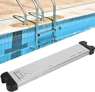 Swimming Pool Ladder Step, 19.7in Stainless Steel Pedal Ladders Swimming Pool Ladder Rung Step Swim Stairs Steps Pedal for Above Ground Inground Pools